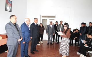 BDU Qazax filialının direktoru tələbələrin istehsalat təcrübəsi ilə maraqlanıb